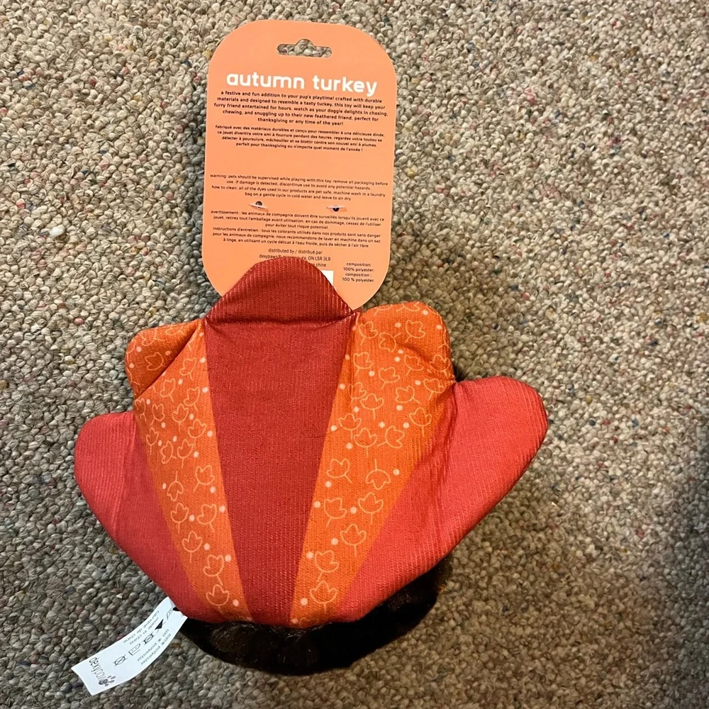 🆕 Dexy Paws Turkey Dog Toy
